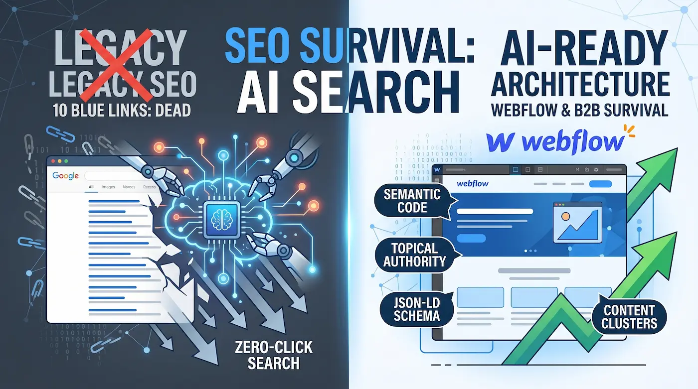 SEO-апокалипсис уже здесь: Как B2B-сайтам выжить в поиске Google, состоящем только из ИИ